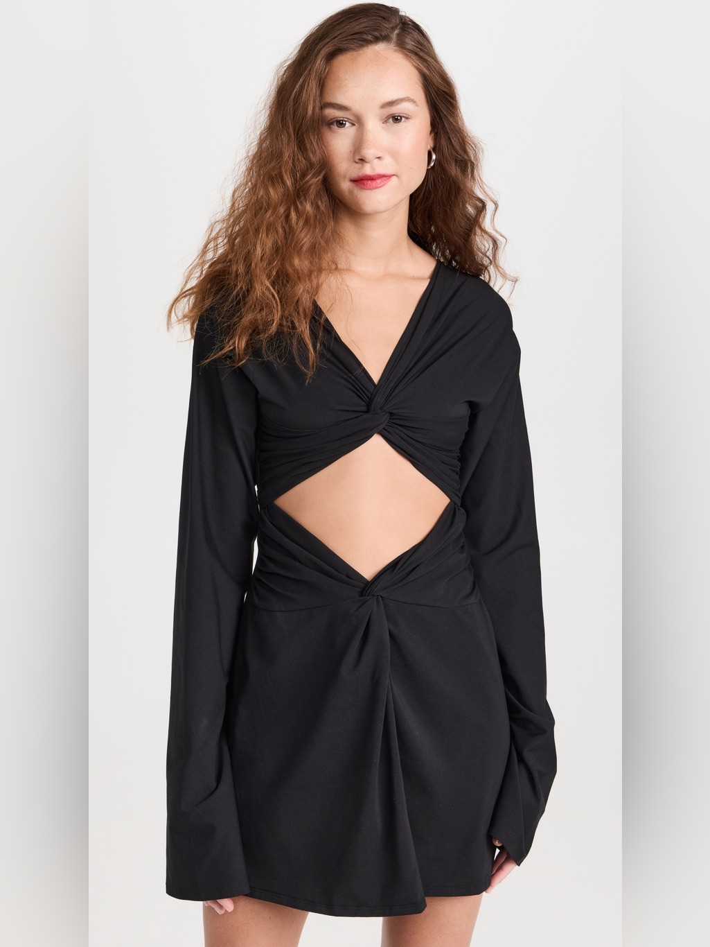 Nwt Beaufille Black Dress With Tie Detail Small — image 2 of 8